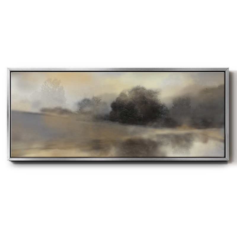 Misty Pond- Toile encadrée, H 8 po x l 20 po