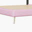 Lit plateforme tapissier avec bandes claires-1109022923