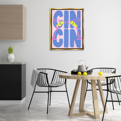 Cadre flottant pastel Cin Cin Cheers, design par House of Lulu
