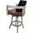 Megill Swivel Wood Extra Tall Bar Stool - Vinyl With A Pillow-1120701772