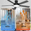 Ventilateurs de plafond encastrés de 52 pouces avec lumières DEL Wrought Studio ™-2137188555