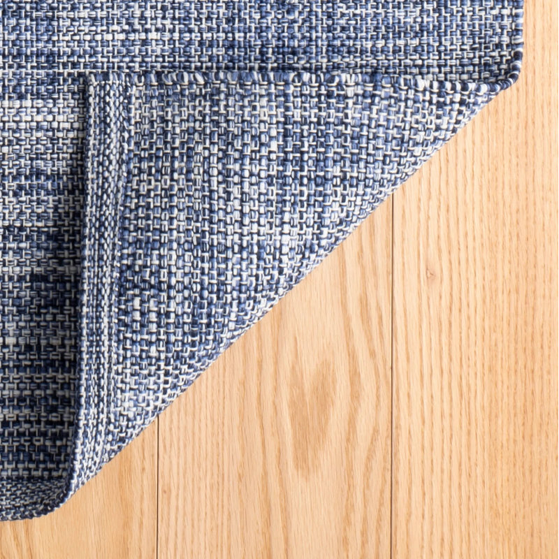 Fusion Blue Handwoven Indoor/Outdoor Rug, Rectangle 9'6" x 13'6"