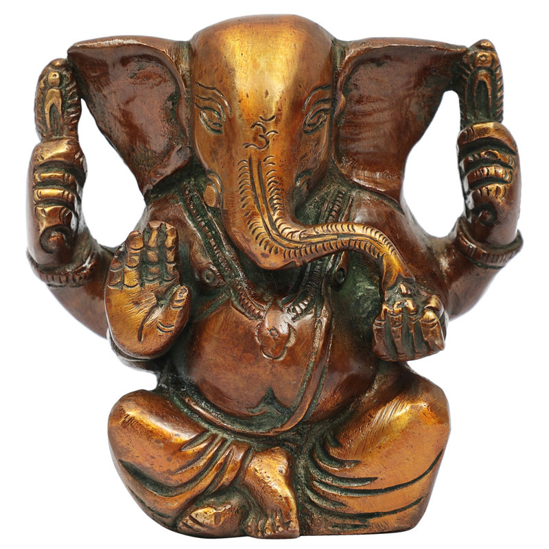 Ganesha mangeant Modaka, Brun