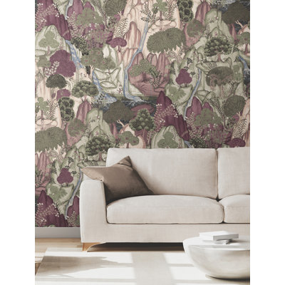 Falling Waters Plum Scenic Wallpaper