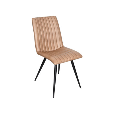 Jodianne 16'' H Tufted Genuine Leather Upholstered Side Chair