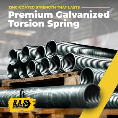 234x2x27 Galvanized Torsion Spring - Red