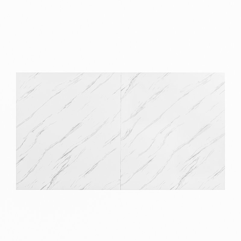 Metal Base Dining Table, White