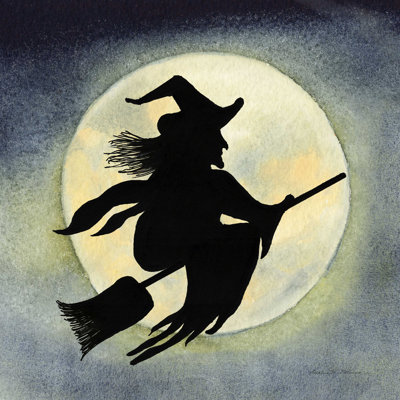 Sorcière hantée la nuit d'Halloween