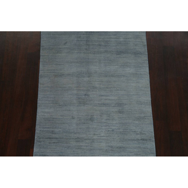 Tapis oriental unique en laine noué à la main style contemporain Gabbeh Kashkoli 3 pi 11 po x 5 pi 6 po