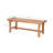 Keaton Solid Wood Slatted Outdoor Bench