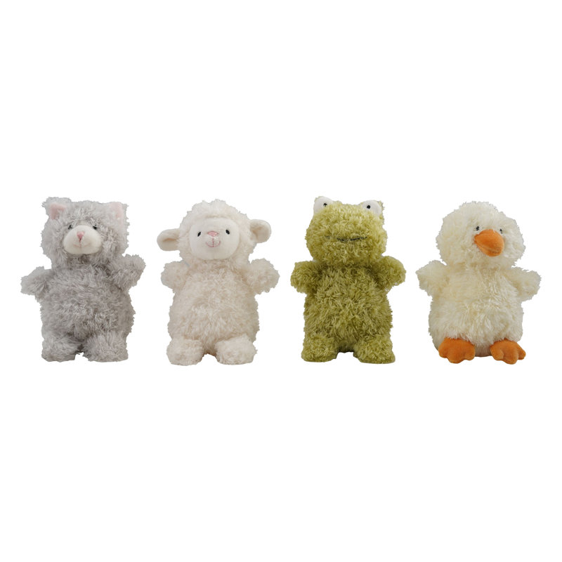 4-Piece Plush Bean Bag Animals