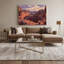 Art mural sur toile brun du sud-ouest des paysages du Red Rock Canyon 127-1974563346