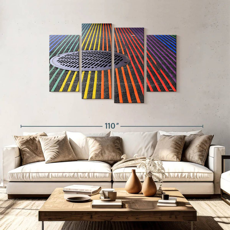 Sireci Castro District Rainbow Crosswalk, 48" H x 75" W