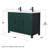 Beckett 48" Freestanding Double Bathroom Vanity with Quartz Top-108352017-108352018-108352016
