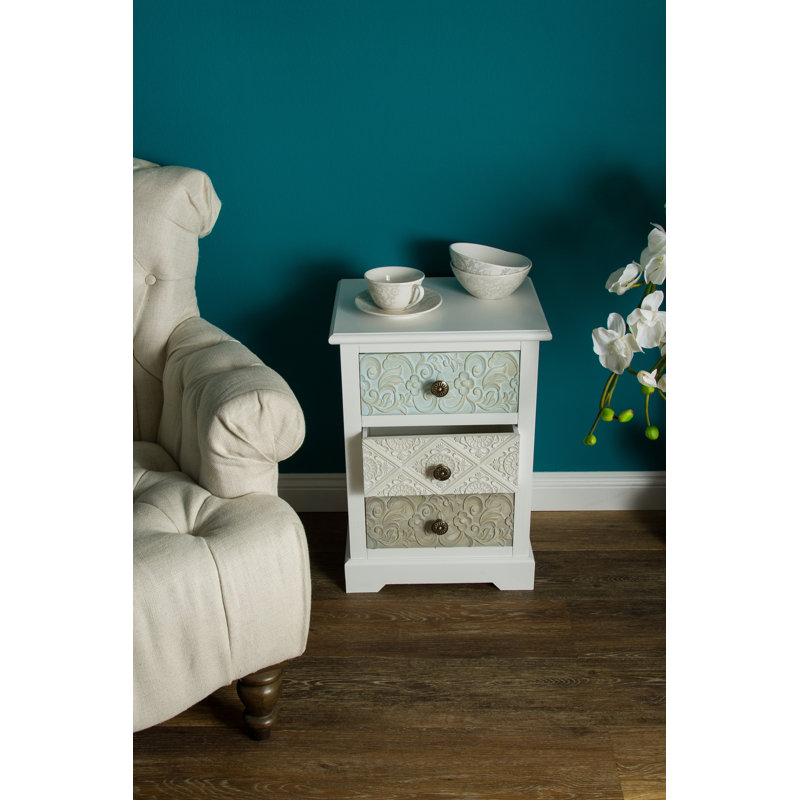 Glazer Side Table with Storage