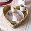 Provence Rattan 16" Heart Tray - Whitewash