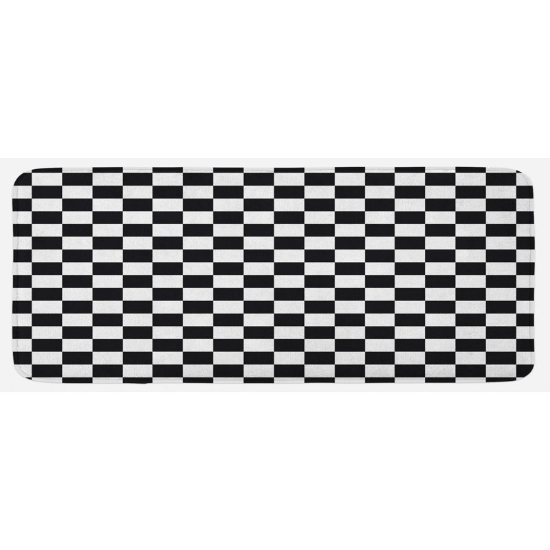 Tapis de cuisine à carreaux