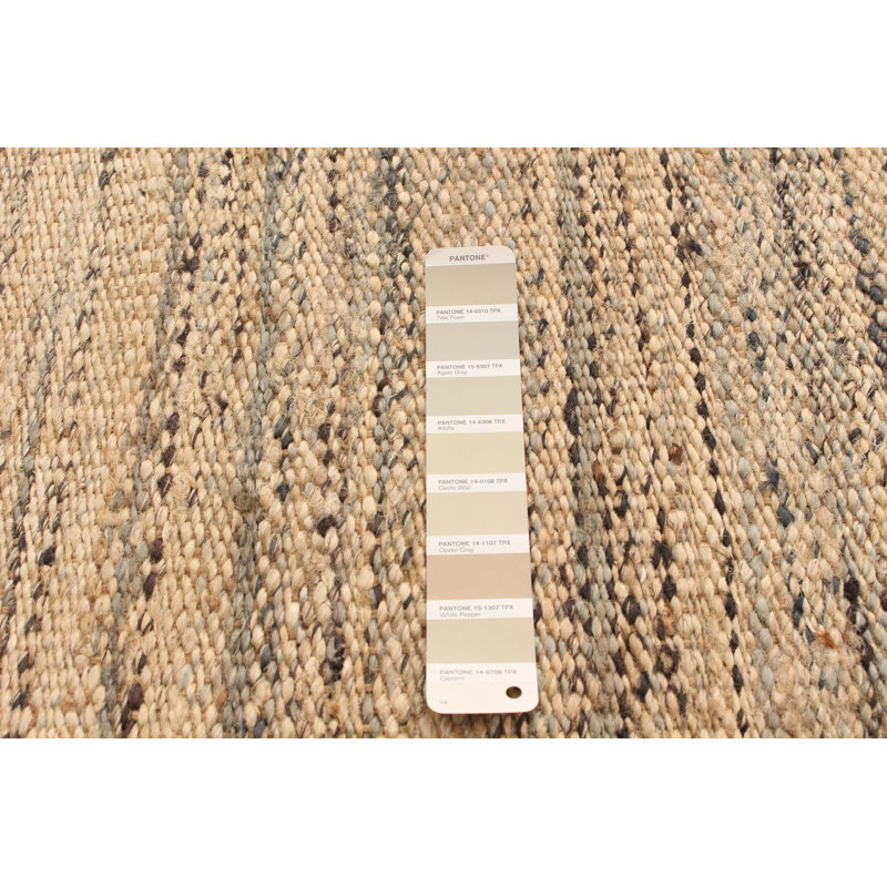 Tapis kaki clair tissé à la main Bove