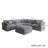 6 - Piece Slipcovered Sectional With Ottoman-1318937032