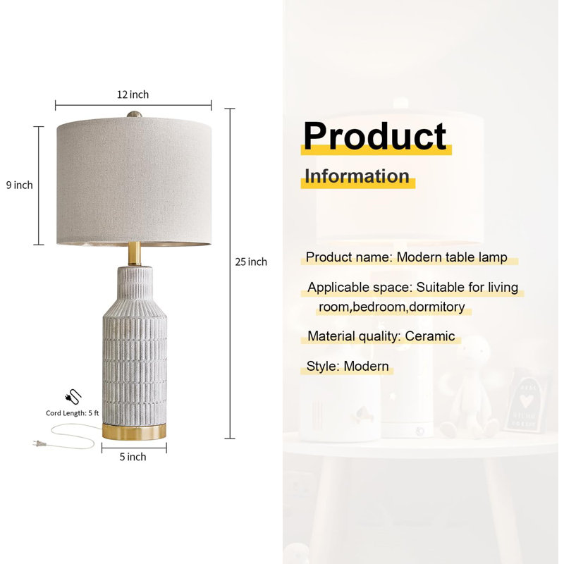 Lampe de chevet moderne dans le salon