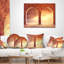 Coussin lombaire imprimé avec deux arches