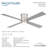 Falco 54" Led Flush Mount Ceiling Fan-116794734-116794736