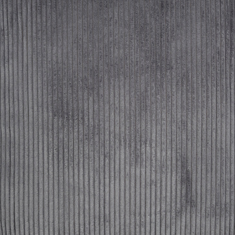 3-Piece Corduroy Sectional Set, Dark Gray