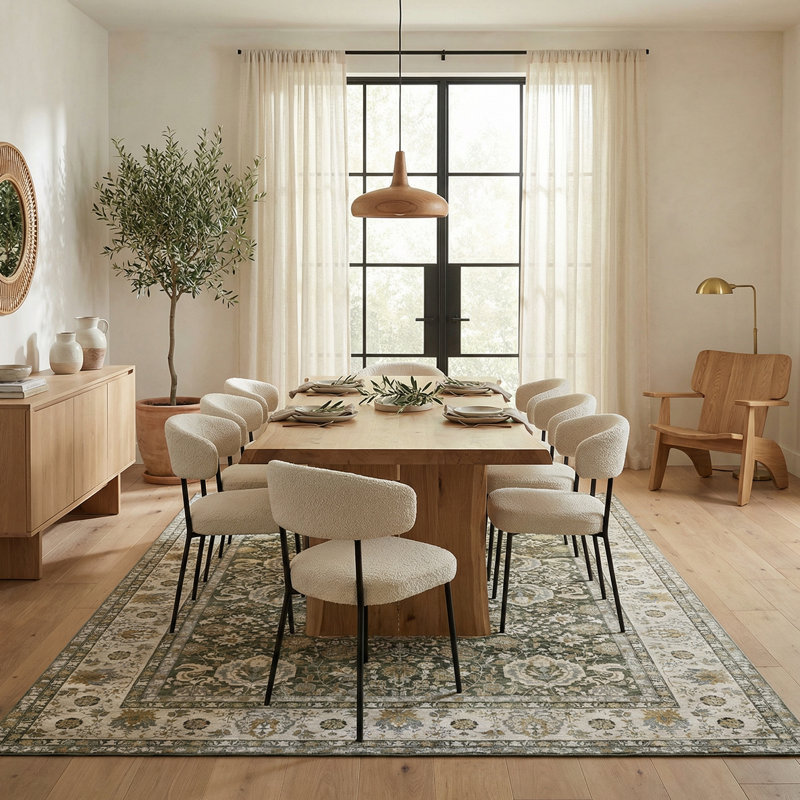 Cyrus Washable Area Rug, Rectangle 8' x 10'