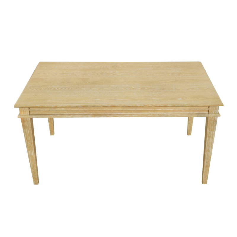 Bella Parsons Rectangular Solid Rubberwood Dining Table