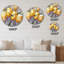 Yellow Blooming Tulips - Traditional Wall Clock-93594695