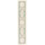 Hand-Knotted High-Quality Beige and Green Runner