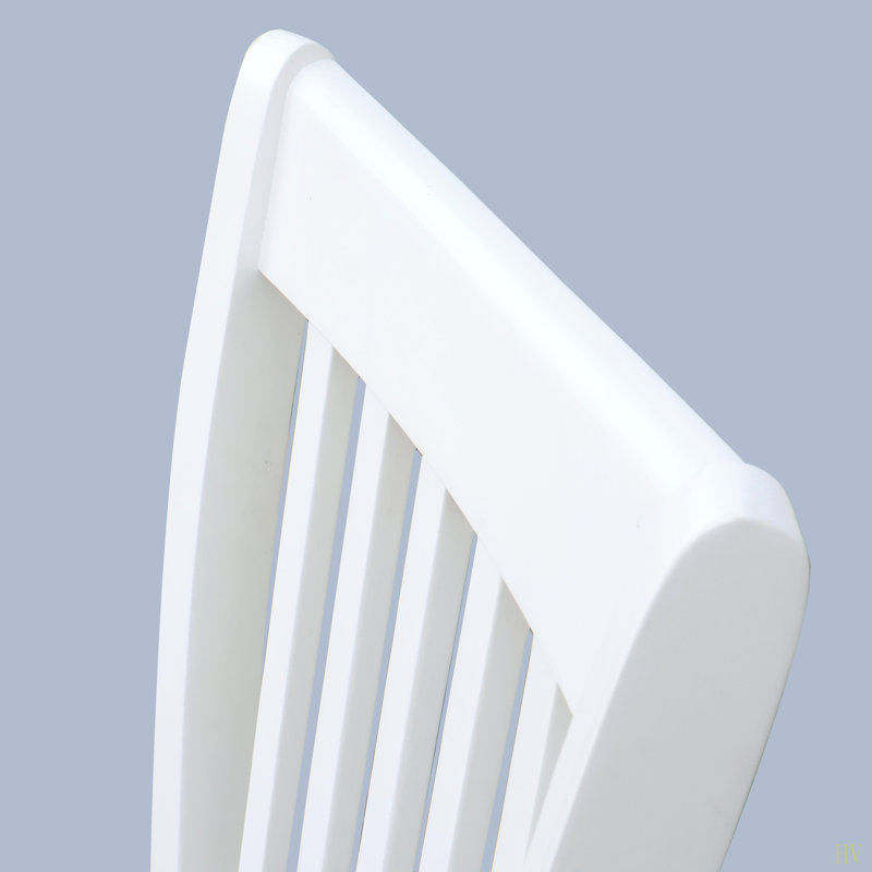 Ensemble de 2 chaises de salle à manger avec coussins et sièges à dossier en bois, Gris, Blanc