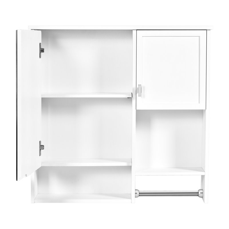 Luminaire de salle de bain mural moderne - Améliore le décor de l'armoire à miroir avec tablettes de rangement personnalisables