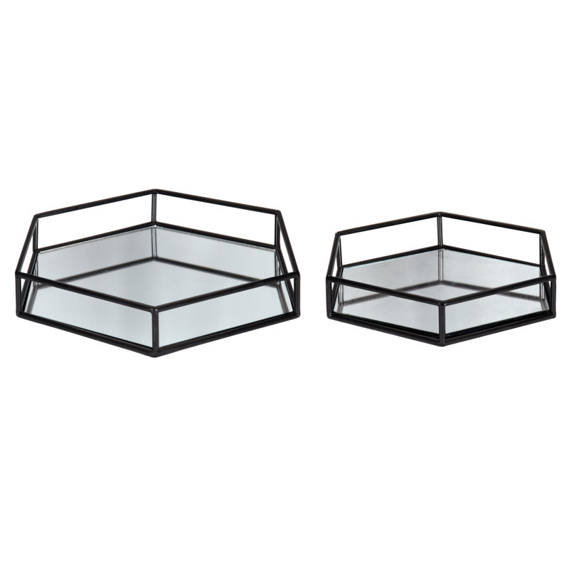 Tray - Set of 2, Black