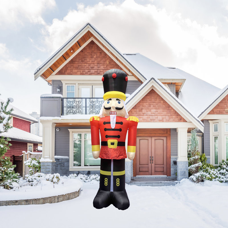 Lighted Inflatable Nutcracker Soldier Outdoor Commercial Christmas Decoration - 20'