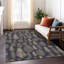 Tapis intérieur / extérieur noir lavable à la machine Xhevrie-765358320
