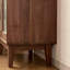 Commode d'appoint rétro avec rangement minimaliste en bois massif-984222200