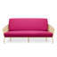 Housse pour canapé-lit réversible en tissu de polyester réversible avec fermeture à glissière 3 côtés-87758523-96484502