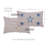 Striped Cotton Blend Reversible Throw Pillow