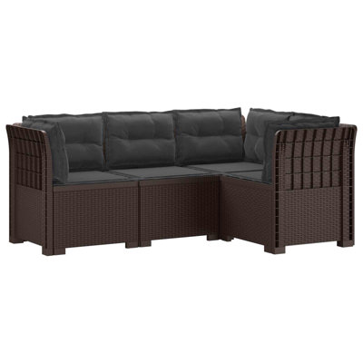 62 cm W Patio Sofa with Cushions