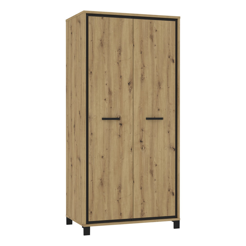 Charleen 2 Door Manufactured Wood Wardrobe