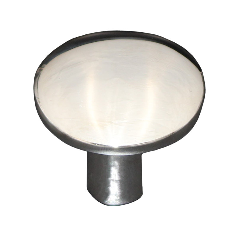 Verona 1 1/2" dia Round Knob, Polished Nickel
