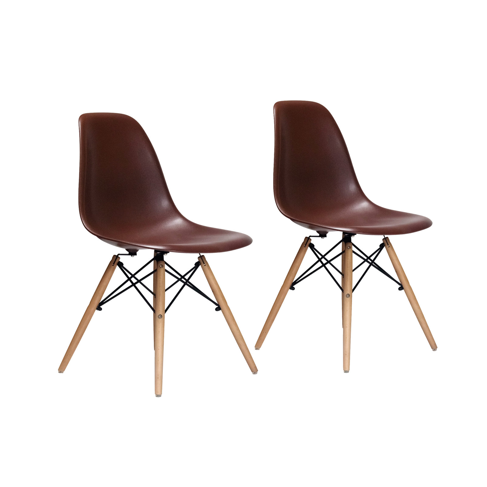Jordan Side Chair, Brown, Natural