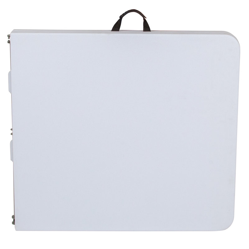 Parker 60'' Adjustable Height Plastic Folding Event Table with Carrying Handle