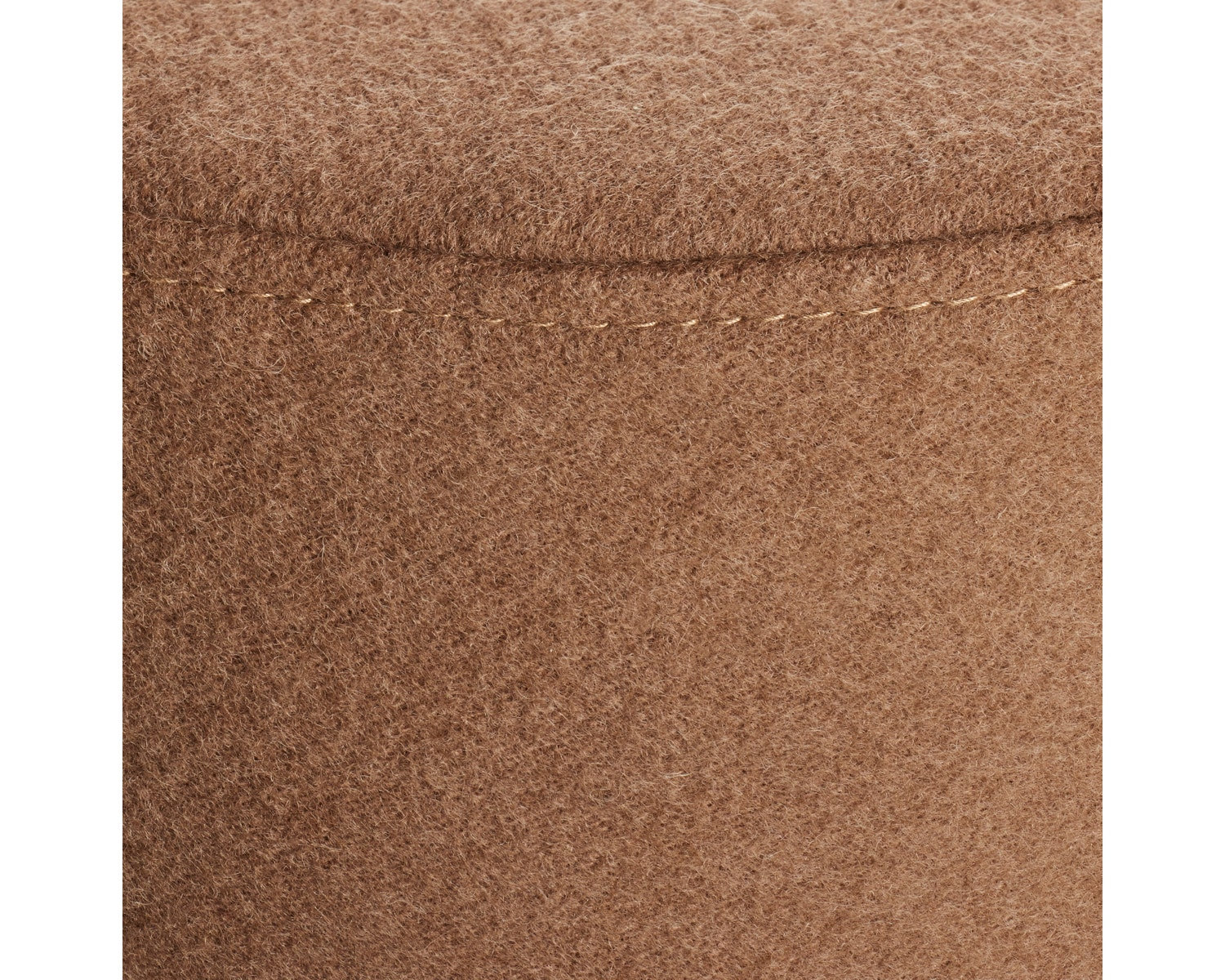 Bumper Upholstered Ottoman, Brown