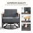 Ensemble de conversation d'extérieur pour 2 chaises pivotantes avec repose-pieds et table d'appoint 18,7 po Archlebov-1583210596