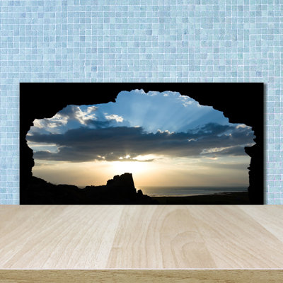 Cottesloe 50cm W x 100cm L Glass Peel and Stick Panel