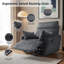 Fauteuil inclinable et oscillant pivotant moderne de 37,5 pouces avec repose-pieds et dossier réglable, tissu en velours côtelé moelleux-936312483