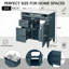 Meuble-lavabo bleu 30 po avec lavabo supérieur, meuble-lavabo moderne simple à 2 tiroirs et tiroir basculant-130933843-130933846