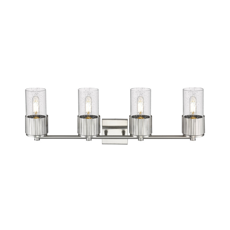 Éclairage pour meuble-lavabo mural 4 po Bolivar, Bullé, Nickel satiné